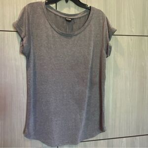 Mono B  Grey Heather Round-Neck T-shirt Large